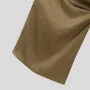 INCERUN - Pantalón casual de satén fruncido para hombre, color liso, holgado, recto