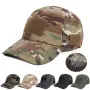 1PC Men Camouflage Baseball Cap with Hook Loop Summer Breathable Sun Hat for Fishing Hiking Outdoor Sports Easy for Hold Sunglasses