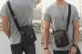 BULLCAPTAIN Genuine Leather Men's Messenger Bag Casual Crossbody Handbag Gift for Man Business Shoulder Bag