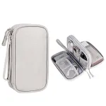 Double Layer Travel Portable Digital Product Storage Bag, U Disks Hard Disks Protective Cover, USB Data Cable Organizer Headset Charging Treasure Box Accessories Case