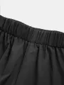INCERUN Men Black Pant Fashion Casual Loose Fit Irregular Pant Skirt Spring Summer Mens Elastic Black Streetwear Pants