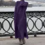 ZANZEA Women Long Sleeved Long Dress with Side Pockets Lace Patchwork Casual Long Maxi Dress for Spring Fall
