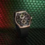 NAVIFORCE Men's Luxury Quartz Watch Waterproof Silicone Strap High Quality Sport Wristwatch for Active Lifestyle