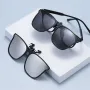 Polarized Clip-On HD Sunglasses Men Women UV400 Protection Car Driver Myopia Clip-On Sun Glasses for Outdoor Travel Fishing
