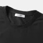 ChArmkpR Mens Cat Graphic Crew Neck Curved Hem Long Sleeve T-Shirts