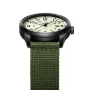 BIDEN Simple Calendar Sports Waterproof Quartz Watch Comfortable Nylon Strap Luminous Pointer Men Watch with Alloy Case
