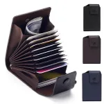 Men Genuine Leather Credit Card Holder Wallet Men Multi Card Slot ID Credit Case Card Case Money Bag Coin Purse Pocket Bag