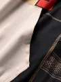 ChArmkpR Mens Hooded Sweatshirts Smile Ethnic Geometric Print Patchwork Drawstring Hoodies