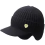 Collrown Men Winter Knitted Hat Outdoor Cycling Ear Protection Warmth Peaked Cap Riding Thick Earmuffs Beanie Hats