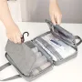 Portable Travel Foldable Waterproof Storage Toiletry Bag Wet Dry Separation Cosmetic Organizer Multifunctional Multi-Pocket Makeup Bag
