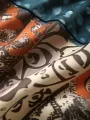 ChArmkpR Mens Ethnic Pattern Patchwork Kangaroo Pocket Drawstring Hoodies