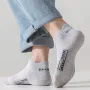 5 Pairs Mens Anti-odor Mesh Sports Socks Comfy Breathable Sweat Ankle Socks Casual Soft Elastic Socks, Spring & Summer