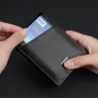 Ví da thật mỏng Ekphero dành cho nam, chặn RFID, ngăn đựng thẻ tín dụng tối giản, ví gấp đôi, quà tặng cho nam giới