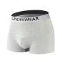 4 piezas de ropa interior para hombre, calzoncillos bóxer de algodón de cintura media, transpirables, cómodos y elásticos, pantalones cortos deportivos.
