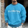 INCERUN Mens Letter Print Long-Sleeve Pullover Fashion Daily Casual Classic Basics Crew Neck Pullover Hoodies for Men Large Size S-5XL