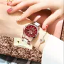 POEDAGAR Women's Luxury Rhinestones Swan Quartz Watch Waterproof Luminous Fashion Date Dial Analog Ceramic Band Wrist Watch