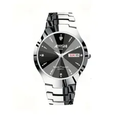 "AIYISHI Men Business Watch" vandeniui atsparūs automatiniai kvarciniai laikrodžiai "Luminous Double Date" rankinis laikrodis