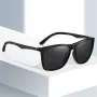 Fashion Black Square TAC Polarized Sunglasses UV400 Protection Sun Eyewear Glasses for Outdoor Cycling Driving Travel Fishing