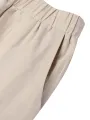 Women Loose 100% Cotton Ankle Length Solid Color Wide Legged Casual Pants