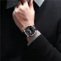CURREN Simple Business Men Quartz Watch Comfortable Leather Strap Waterproof Auto Date Wristwatch