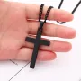 Fashion Cross Pendant Necklace Women Men Stainless Steel Link Chain Charm Necklace Cool Boys Girls Punk Hip Hop Jewelry Gift
