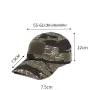 1PC Men Camouflage Baseball Cap with Hook Loop Summer Breathable Sun Hat for Fishing Hiking Outdoor Sports Easy for Hold Sunglasses