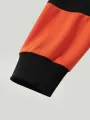 ChArmkpR Mens Smile Face Print Color Block Patchwork Pullover Sweatshirts