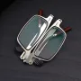 2 in 1 Portable Folding Reading Glasses with Metal Glasses Case Mobile Phone Holder HD Anti-Fatigue Anti-blue Light Presbyopic Glasses