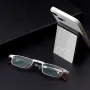 2 in 1 Portable Folding Reading Glasses with Metal Glasses Case Mobile Phone Holder HD Anti-Fatigue Anti-blue Light Presbyopic Glasses