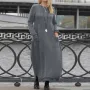 ZANZEA Women Long Sleeved Long Dress with Side Pockets Lace Patchwork Casual Long Maxi Dress for Spring Fall