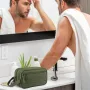 Men's Multifunctional Toiletry Bag Waterproof Compartment EDC Tool Storage Bag Skin Care Shaving Hygienic Organizer for Outdoor Travel Adventures