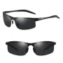 Classic Men Polarized Sunglasses Lightweight UV400 Protection Anti-Glare Sun Eyewear Glasses for Outdoor Climbing Fishing Travel