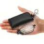Portable Folding Reading Glasses with Buckle Storage Bag HD Anti-Blue Light Anti-Radiation Glasses Presbyopic Glasses for Women Men