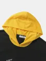 ChArmkpR Mens Hooded Sweatshirts Cartoon Duck Letter Print Loose Contrast Hoodies