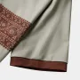ChArmkpR Mens Ethnic Floral Print Patchwork Half Zip Short Sleeve Golf Shirts