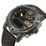 NAVIFORCE Fashion Sport Watches Analog Date Clock Men Quartz Watch Luminous Waterproof Genuine Leather Strap Wristwatch for Male