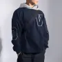 INCERUN Mens Letter Embroidery Long-Sleeve Sweatshirt Fashion Patchwork Hooded Sweatshirts Loose Fit for Male S-5XL