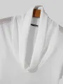 INCERUN Mens Fashion Hollow Mesh Stacked Collar See-through T-Shirts
