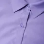 ZANZEA Womens Office Casual Solid Color Long Sleeve Shirts with Pockets Elegant Lapel Button Up Midi Blouse