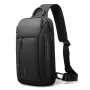 BANGE Chest Bag Men Casual Crossbody Bag Waterproof Shoulder Satchel Multi-Pockets Large Capacity Men's Bag