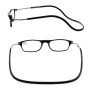 2pcs Magnetic Neck Mounted Lightweight Reading Glasses Adjustable Temples Anti-Fall Anti-drop Presbyopic Eyeglasses