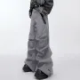 INCERUN Men Layered Pockets Design Casual Pants Fashion Wide Leg Trouser Male Bottom Streetwear Plus Size