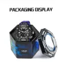 SMAEL Men Sport Digital Dual Display Watch Multi-function LED Luminous Waterproof Date Week Alarm Wristwatch