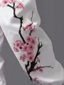 ChArmkpR Mens Japanese Cherry Blossoms Print Loose Drawstring Waist Pants