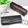 Hasp Reading Glasses Case Hung On the Belt Leather Waistpack Sunglasses Storage Box for Everyday Use