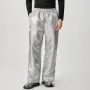 INCERUN Mens Sparkle Solid Color Long Pant Fashion Elastic Waist Trousers for Men
