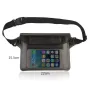 Outdoor Waterproof Transparent PVC Screen Touch Phone Waist Bag with Adjustable Strap Valuables Dry for Diving Surfing Swimming Kayaking Boating