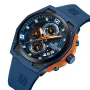 NAVIFORCE Men's Luxury Quartz Watch Waterproof Silicone Strap High Quality Sport Wristwatch for Active Lifestyle