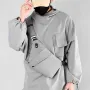 Sports Anti-Theft Thin Chest Bag Lightweight Close-fitting Travel Sling Bag Waterproof Zipper Layered Storage Crossbody Bag