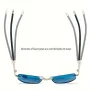 Gradual Blue Lens Frameless Reading Glasses Anti-blue Light UV Protection Comfortable Business Casual Sunglasses with Case